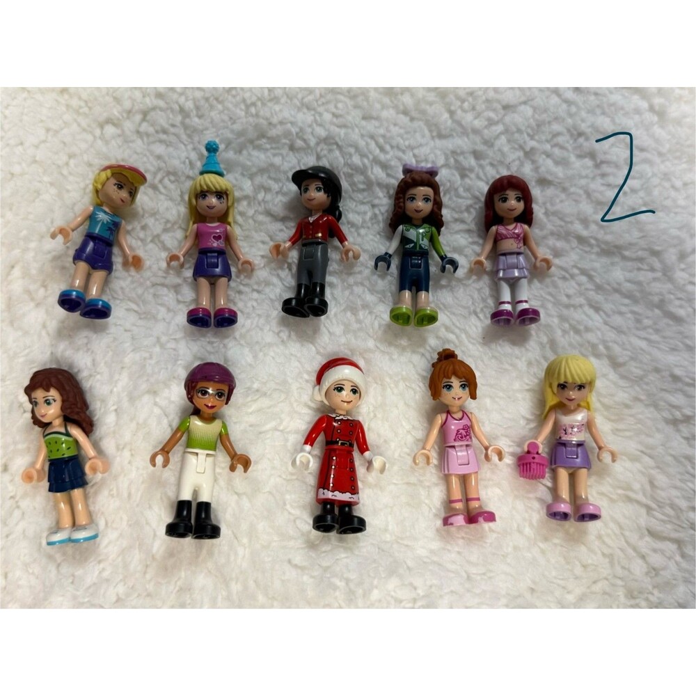 LEGO FRIENDS Mini Doll Lot of 10 Female Minifigure Characters mix/match POC